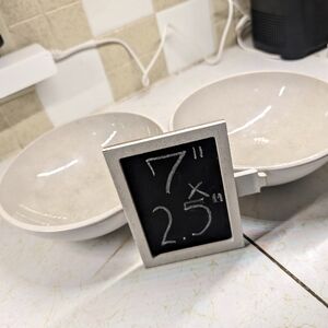 Pier One Dusk Bone vintage crackleware cereal/soup bowls set 2‎